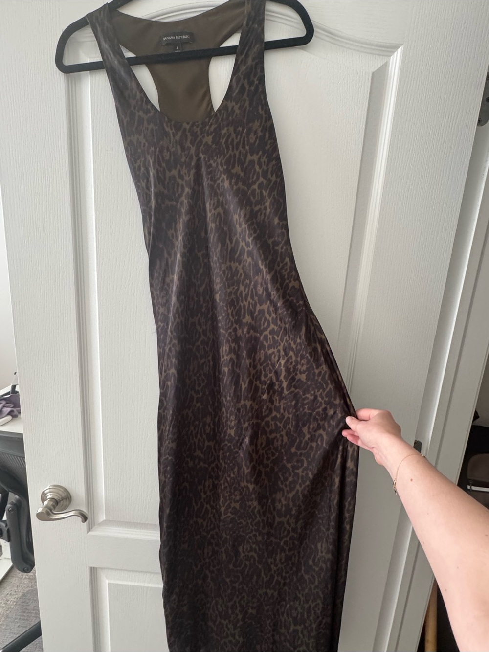 Banana Republic Bias Cut Satin Dress